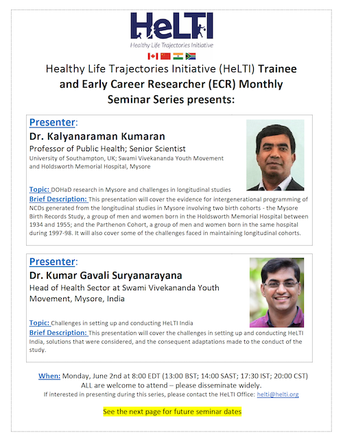 Drs. Kumaran and Gavali's presentation poster