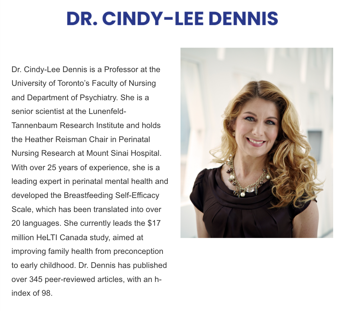 Dr. Cindy-Lee Dennis Biography